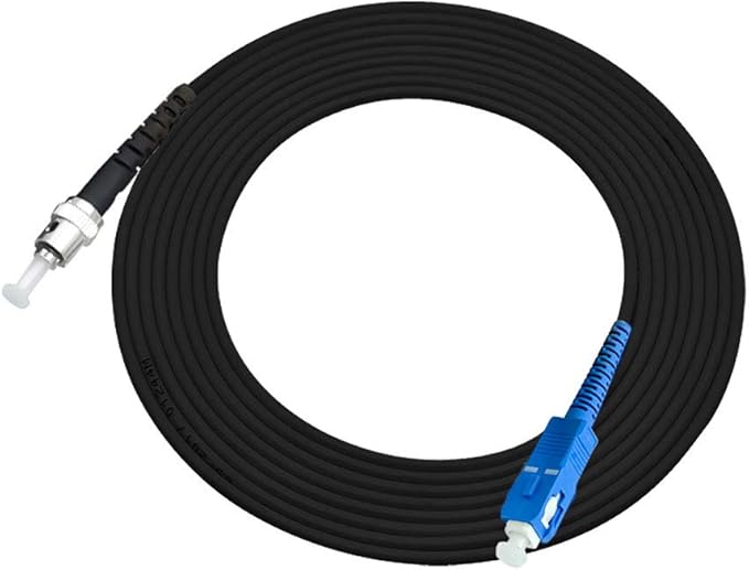 Jeirdus 300M SC to ST Outdoor Armored Simplex 9/125 SM Fiber Optic Cable Jumper Optical Patch Cord Singlemode 300Meters 985ft SC-ST