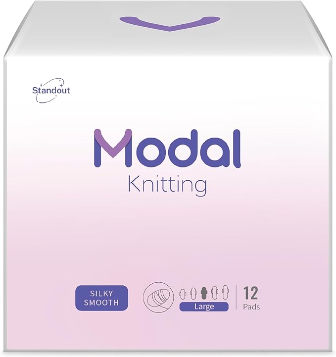 Large Women’s Sanitary Pads with Wings,Unscented & Breathable Menstrual Pads,Heavy Absorbency Period Protection,Soft & Comfortable Feminine Care - 12 Count