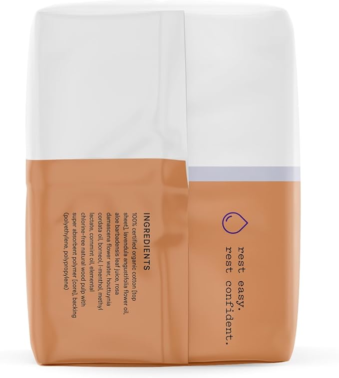 The Honey Pot Company - Herbal Pads for Women - Organic Incontinence Overnight w/Wings - Infused w/Essential Oils for Cooling Effect - Postpartum Essentials - Feminine Care - FSA & HSA - 16 ct