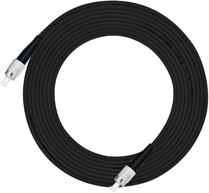 Jeirdus 150M FC to FC Outdoor Armored Simplex 9/125 SM Fiber Optic Cable Jumper Optical Patch Cord Singlemode