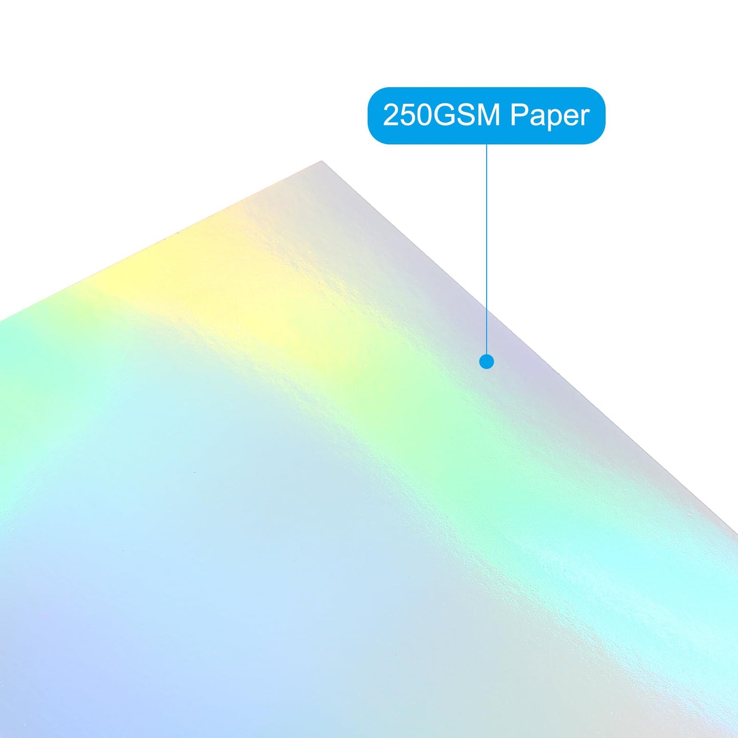PATIKIL 12"x12" Holographic Cardstock, 20 Pack Metallic Iridescent Mirror Paper Foil Board Reflective Sheets for Scrapbook Poster DIY Craft, Style 1