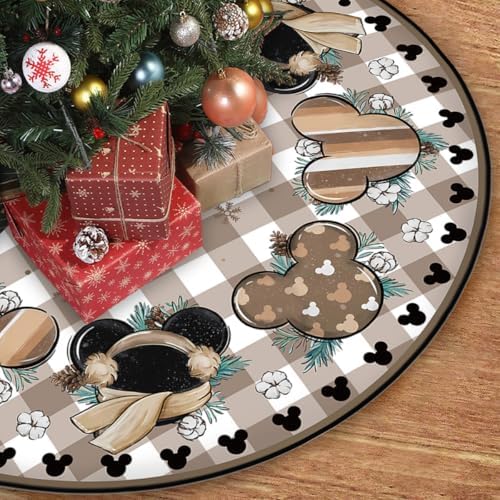 Christmas Tree Skirt 48 Inch Winter Xmas HoHoHo Home Party Decor