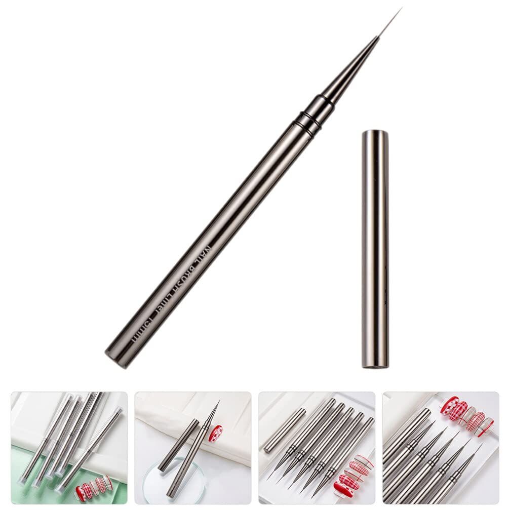 FRCOLOR Nail Art Brush Ultra-Fine Liner Pen 7.08 Inch Precision Manicure Tool for Detailed Nail Drawing and Diy Designs Suitable for Home and Salon Use