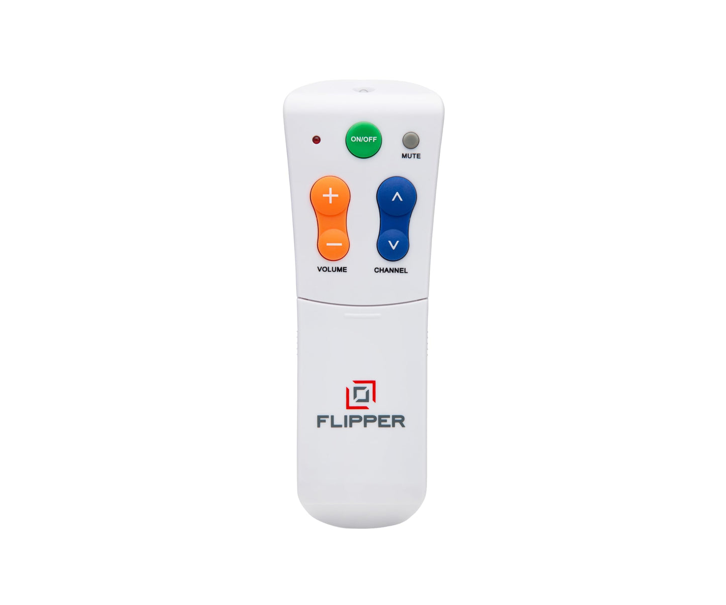 Flipper Big Button Universal TV Remote for Seniors, Dementia - Works Both TV Only or TV & Cable (STB) Set Up - Favorites, IR Devices Spectrum, Xfinity, Samsung, Vizio, LG [Does not Work Streaming]