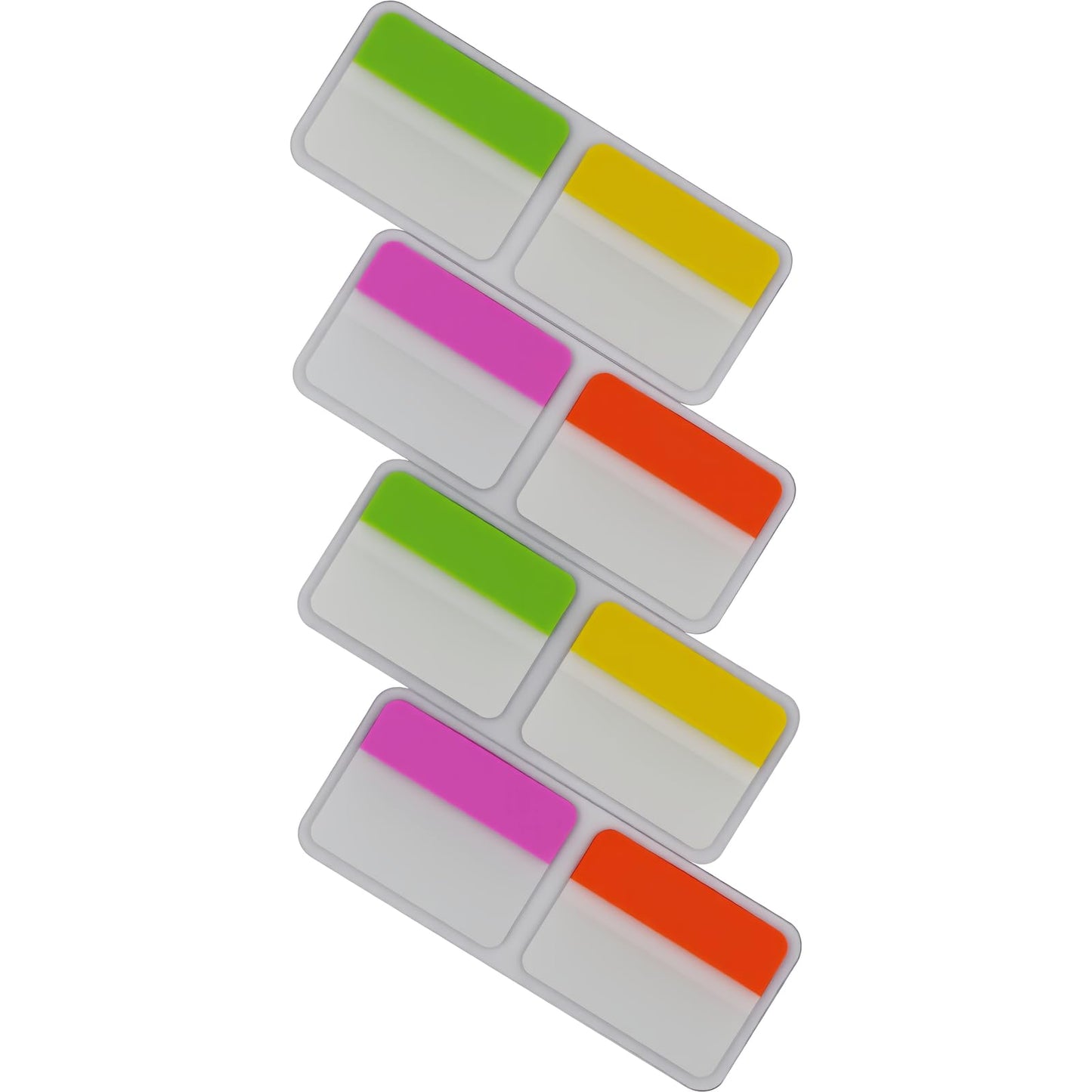 Extra Thick Tabs Flags Assorted Bright, 2 x 1.5 Inch Sticky Tabs, Easy to Post, 24 Tabs/Color, 96 Pages Total