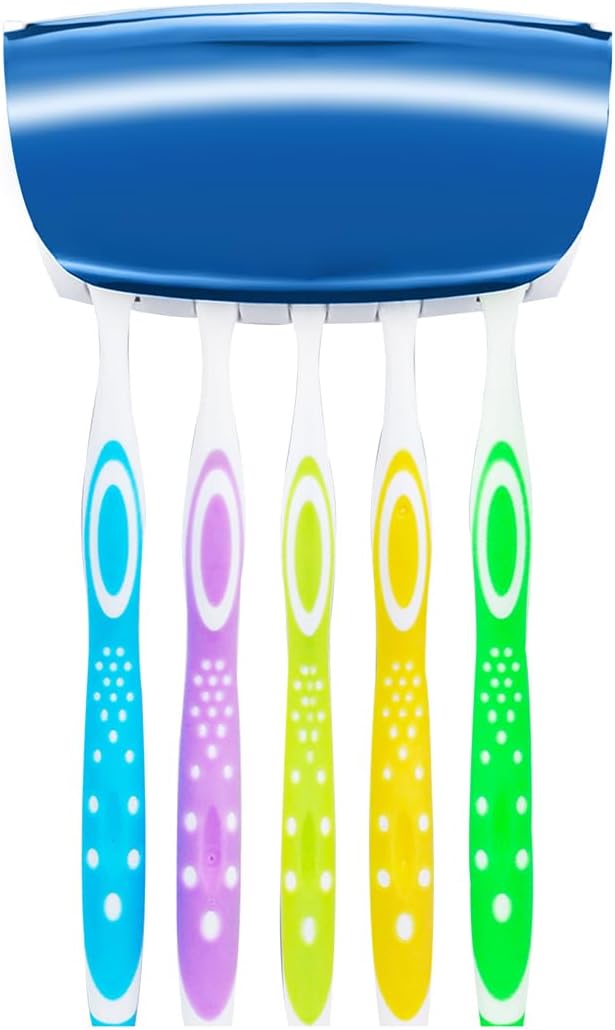 WAYCOM Dust-Proof Toothpaste Dispenser Toothpaste Squeezer Kit (Blue) …