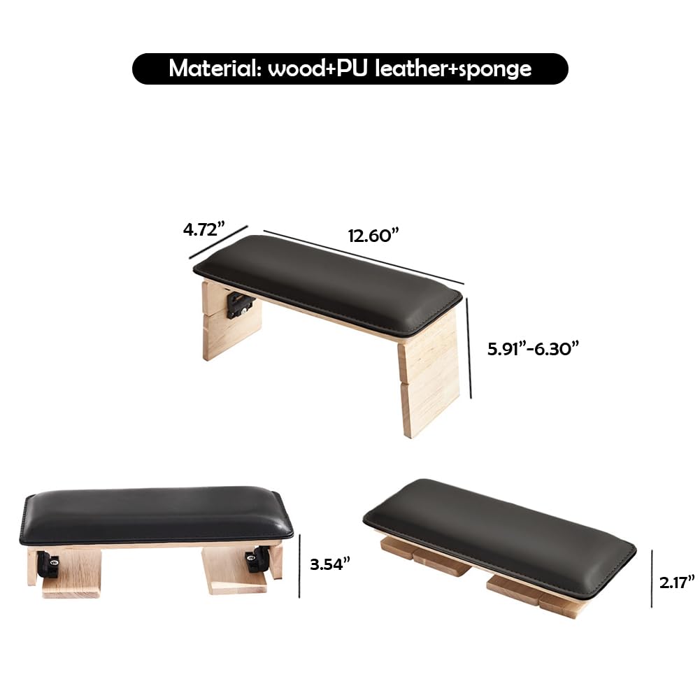 WAYUTO Folding Nail Arm Rest Nail Art Hand Pillow Nail Tech Arm Rest Pillow Nail Manicure Hand Rest Nail Polish Hand Cushion for Women Girls Black