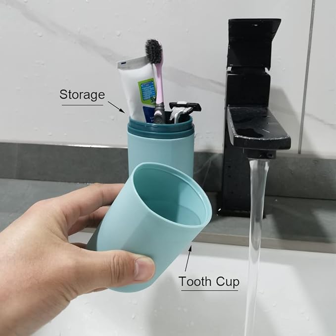 1 Pcs Travel Toothbrush Holder Plastic Toothbrush Travel Case Portable Toothbrush Holder for Travel Normal Toothbrush Electric Toothbrush Container for Traveling Business Camping Daily Uses