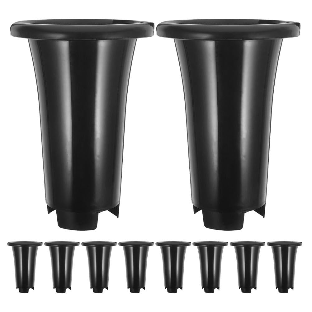 Mipcase 10Pcs Orchid Nursery Pots with Drainage Holes Plastic Plant Nursery Containers 7.67X5.31X5.31In for Indoor Outdoor Succulent Growing and Repotting