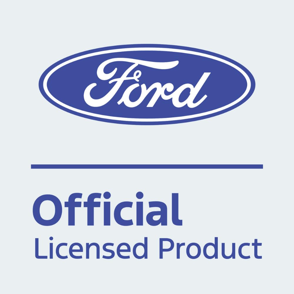 AU-TOMOTIVE GOLD INC. Officially Licensed Gun Metal Leather Tri-Ring Keychain for Ford Tremor