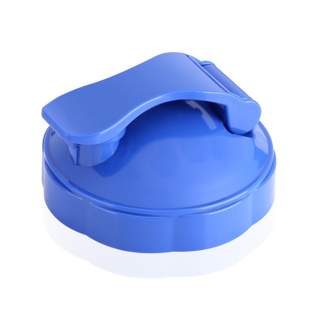 Generic Flip Top To Lid, Replacement Part Seal Flip Top Lid for 600W 900W Juicer Bottle or Blender, Replacement Cup To Lid with Seal (Blue), Genericdv7ezno1uf-03