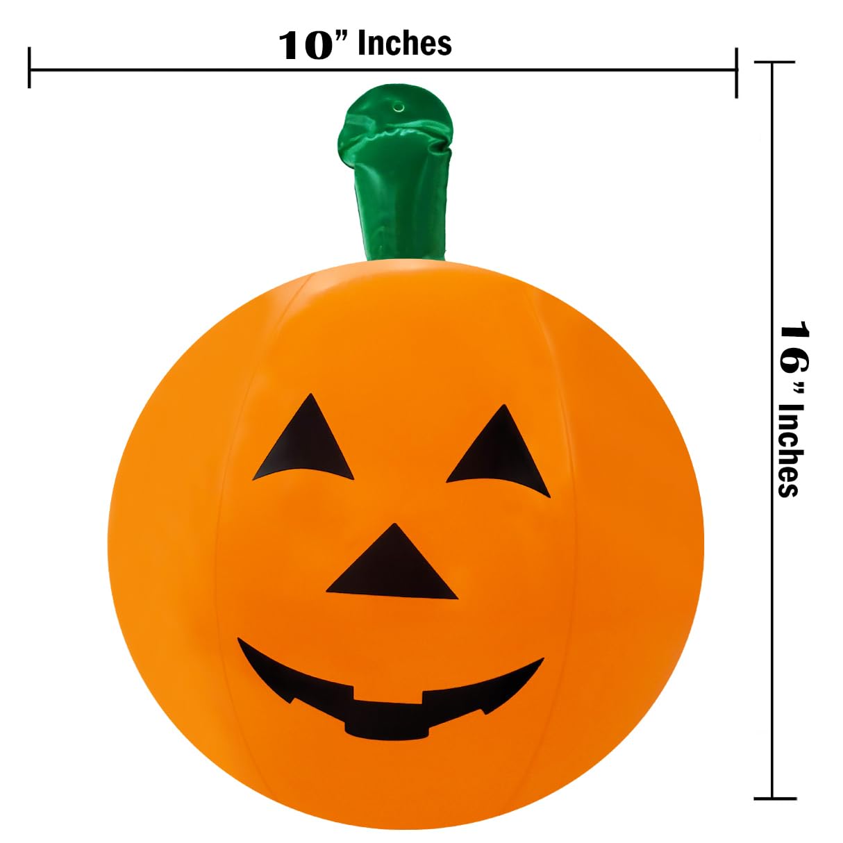 The Dreidel Company 6 Halloween Pumpkin Inflatable Decorations, 16" Tall 6-Pack Halloween Pumpkin Decor
