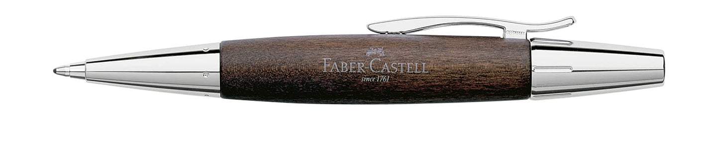 Faber-Castell e-motion Ballpoint Pen - Pearwood Dark Brown