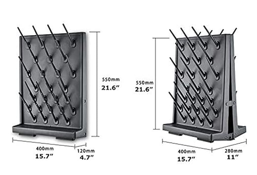 Drying Rack 27 Pegs Lab Supply Pegboard Bench-top/Wall-Mount Laboratory Glassware 27 Detachable PegsLab Drying Draining Rack Cleaning Equipment Black