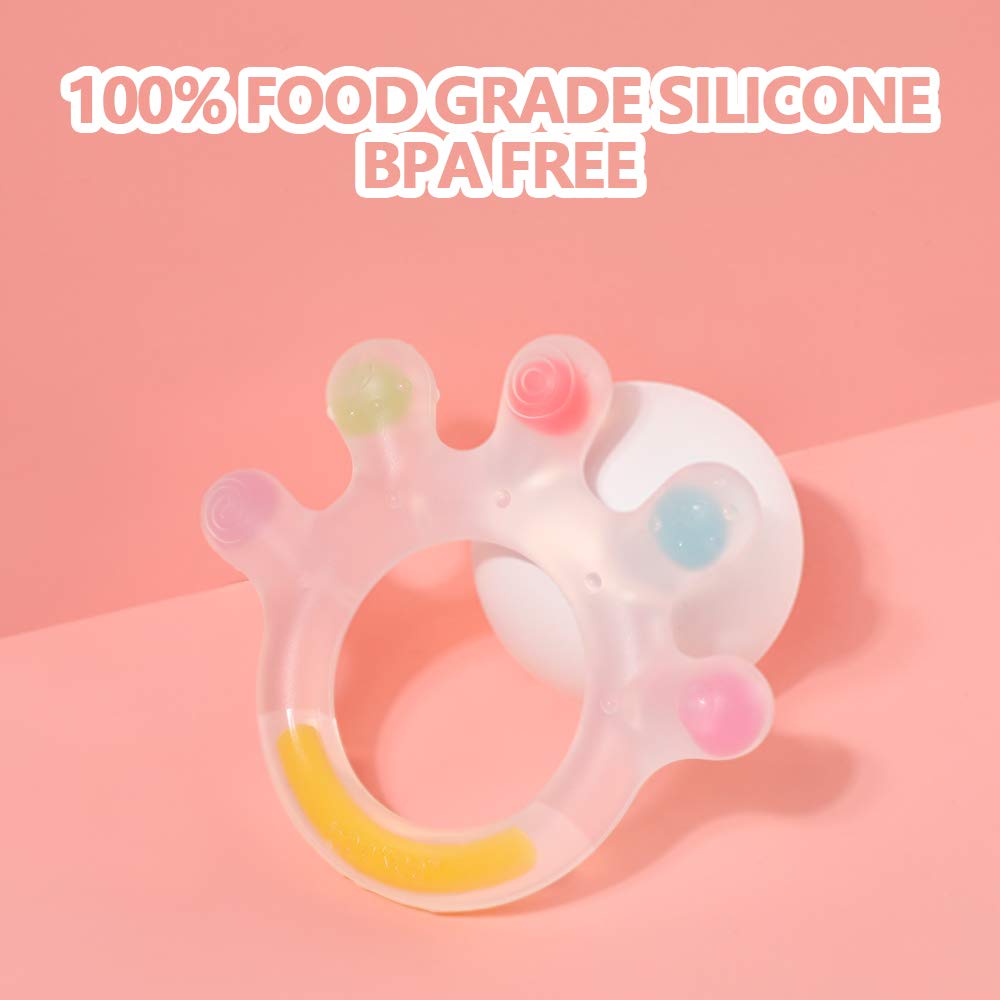 Haakaa Baby Fruit Food Feeder & Large-Palm Baby Teether Combo