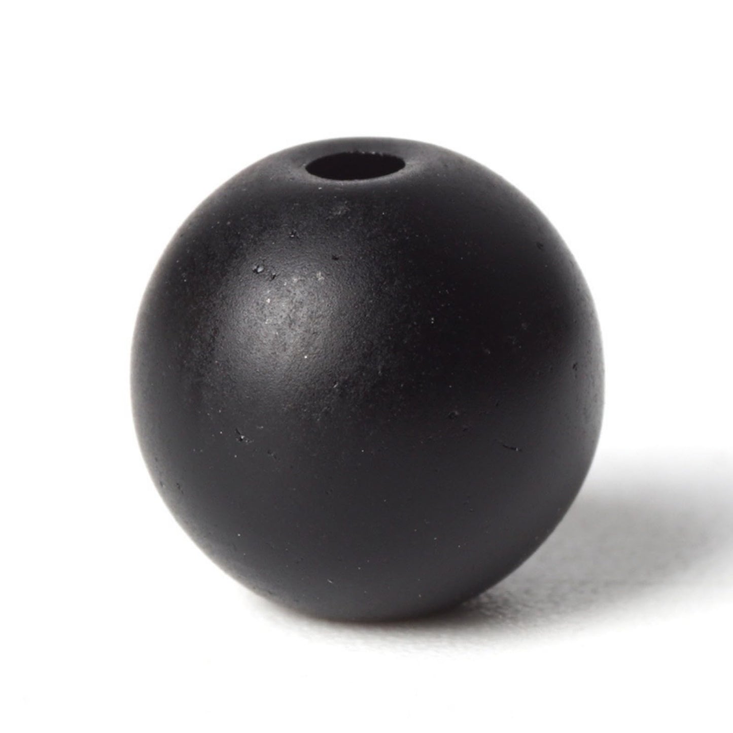 100Pcs Natural Stone 6mm Glass Black Matte Beads Round Loose Gemstone Energy Healing Beads Hole Size 1mm DIY Smooth Beads Jewelry Making