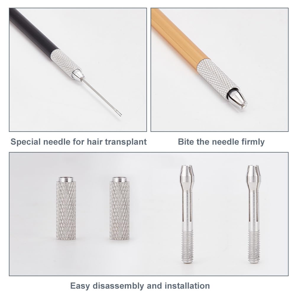 AHANDMAKER Doll Hair Rooting Tool Reroot Rehair Tools Alloy Rooting Needles Doll Making Kit Doll Hair Making Accessories for DIY Handle Doll OB BJD Wig