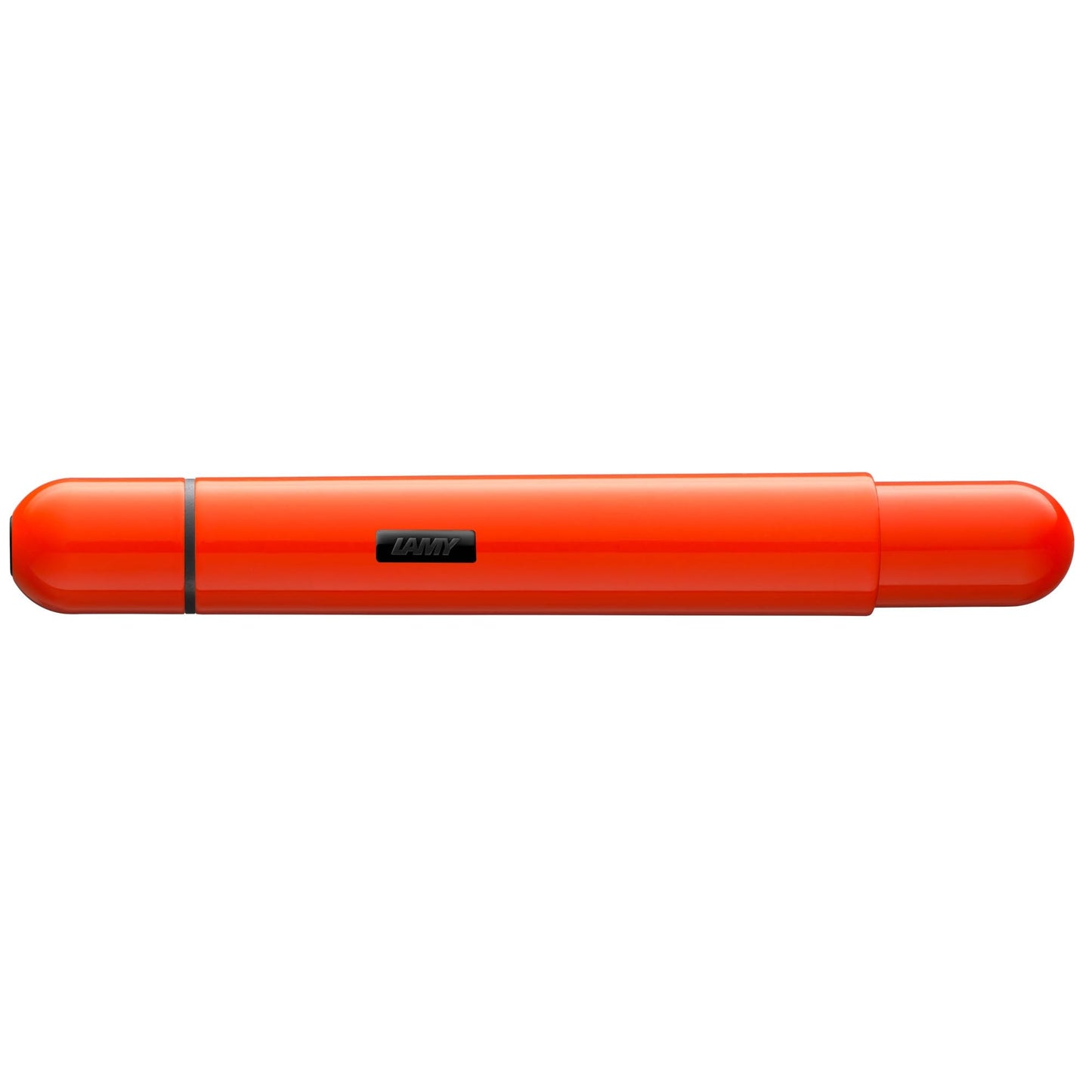 LAMY Pico 288 Small Pocket Ballpoint Pen Metal in Lacquer Finish in Laser Orange with Push Mechanism Includes Compact Refill Lamy M 22 Line Width M in Black, Pack of 1