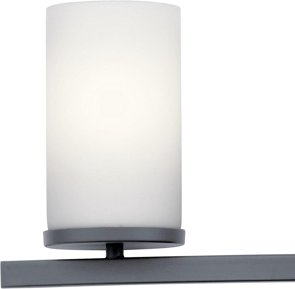 KICHLER 45498BK Crosby Vanity, 4-Light 400 Total Watts, Black