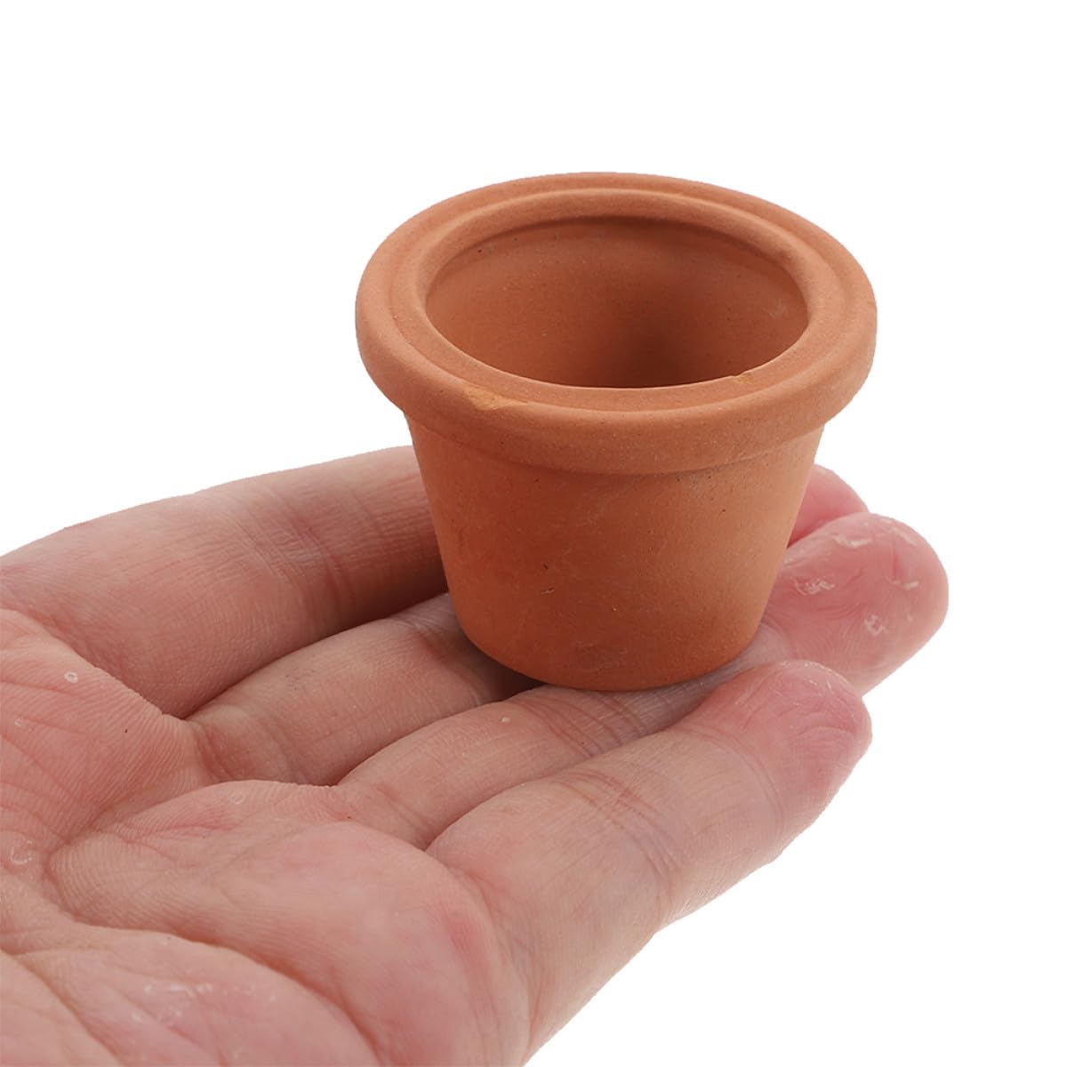 Alasum 3pcs Mini Terracotta Succulent Planters for Indoor Use Small Round Ceramic Pots for Cactus Herbs Space-Saving Natural Look Flower Pots for Desk Shelf Window Sill Home Office Decor