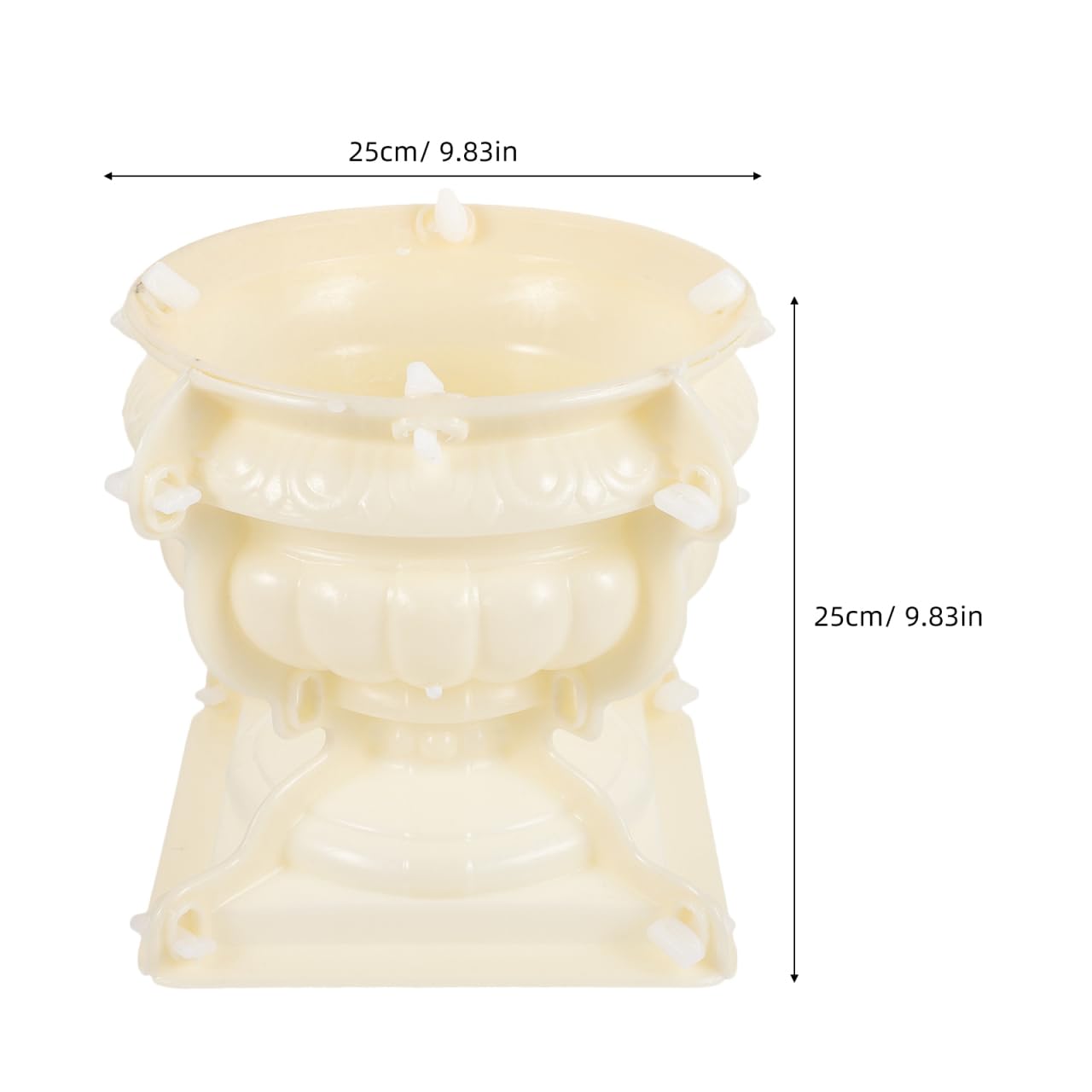 Yardwe Flower Pot Mold Unique Epoxy Planter Mold for Creative Crafts for Family Projects Home Decoration