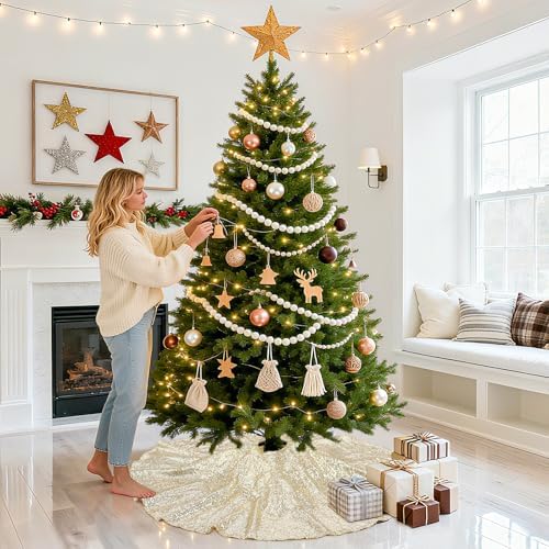 Christmas Tree Skirt 48 Inch Holiday Part Decorations for Christmas Tree