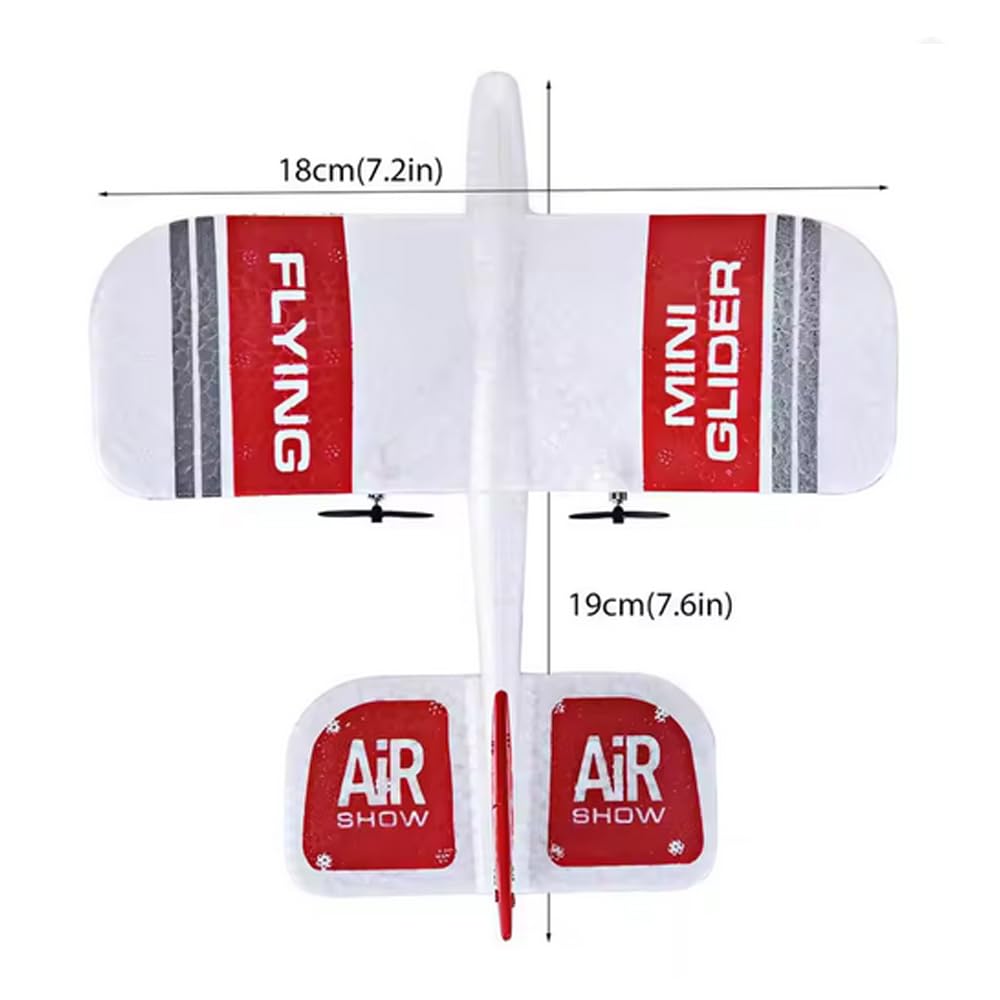 GoolRC KF606 RC Plane, 2.4Ghz Remote Control Airplane, EPP Foam Fixed Wing Plane, RTF Ready to Fly Gliding Aircraft Model Toys with 3 Battery for Beginner