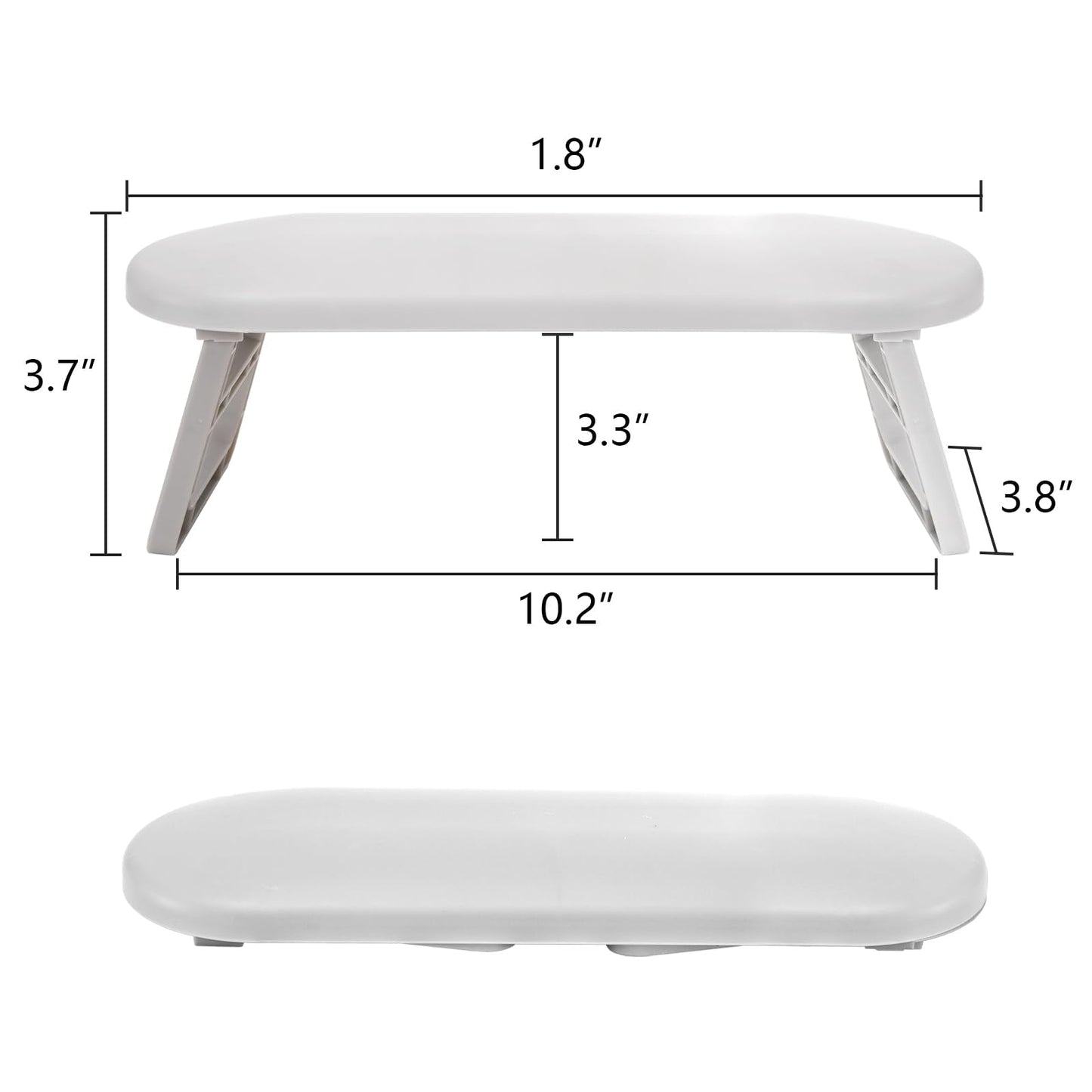 Hedume 3 Pack Nail Arm Rest, Foldable Nail Hand Rest, Plastic Nail Hand Pillow Nail Art Accessories Tool for Nail Tech, Manicure, Pedicure, Salon, Home Use