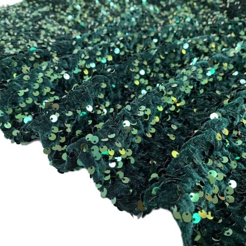 Green 36 Inches Sequin Velvet Christmas Tree Skirt Palm Tree Skirt Emerald Tree Skirt Xmas Skirt for Tree Classic Christmas Tree Cover Mat Soft Santa Linen Tree Skirts for Halloween Decor Holiday