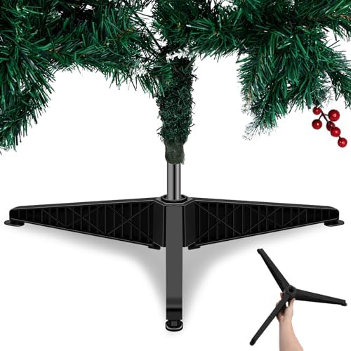 Beavorty Christmas Tree Stand Plastic Tree Stand Base Replacement Support Bracket Adjustable Fake Holder Base for Home Holiday Decoration