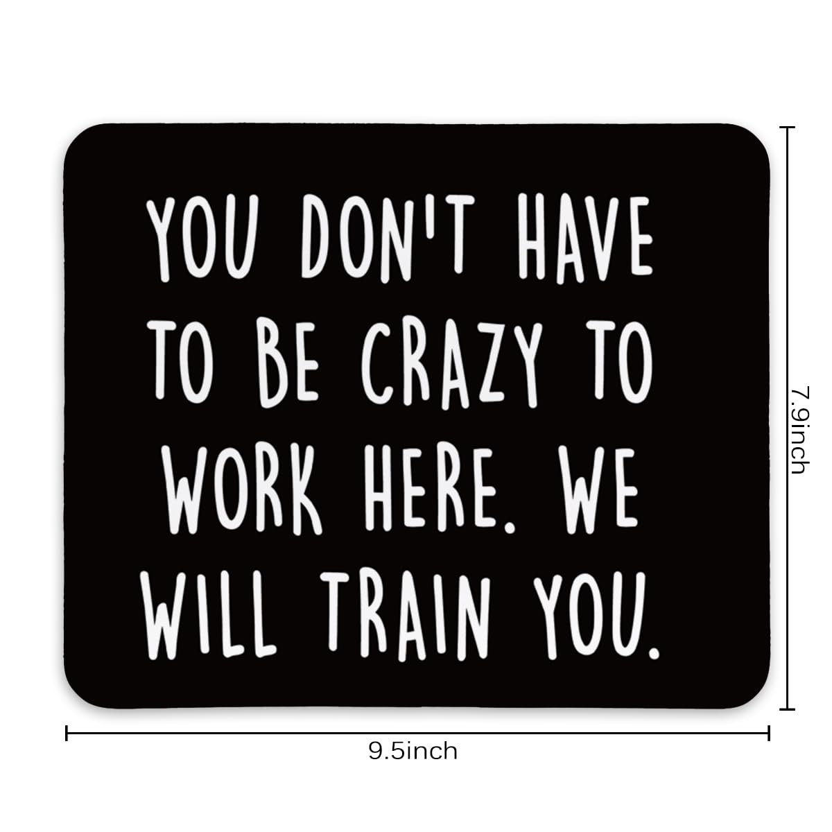 KDHTY Welcome Gifts for New Employees,Funny Employee Mouse Pad,Funny Desk Accessories for Work,Funny Sarcastic Mouse Pad Gift for Gaming Office Laptop,Non-Slip Rubber Base Mousepad 9.5x7.9 inches