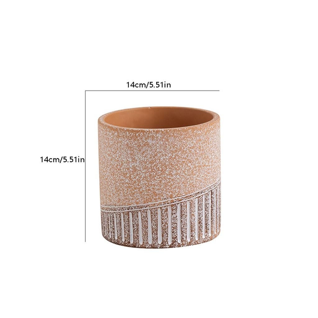 ZCSO Front Porch Planters Nordic Simple Cement Flower Pots, Creative Personalized Flower Pots, Home Plant Flower Pots, Potted Plant Pots Planter Boxes Outdoor