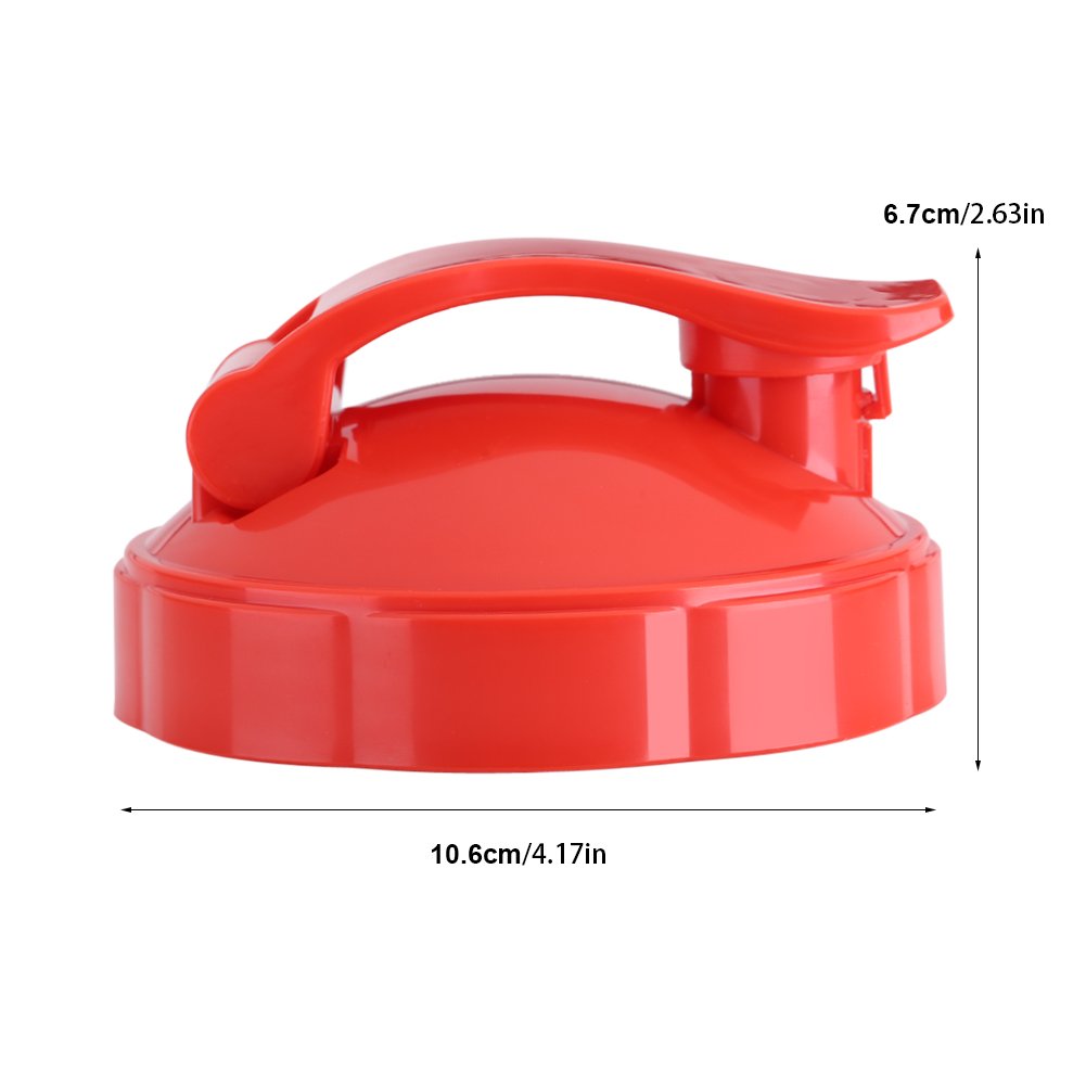 Blender Flip Top to go Lid Replacement Parts, Compatible with 600W 900W Juicer Bottle Series Blenders[ red],