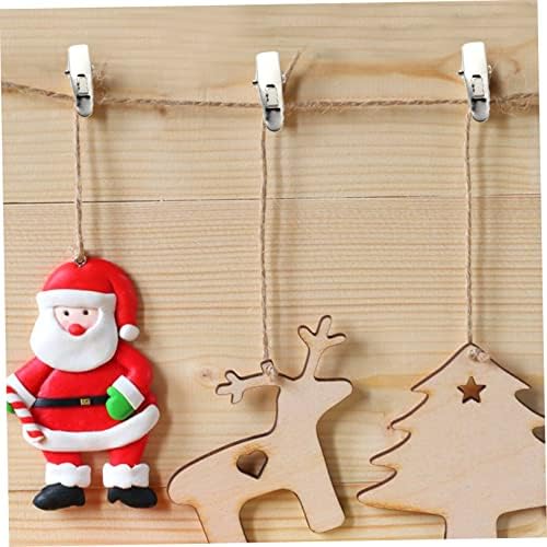 Cabilock 300pcs Xmas Tree Ornament Clips Flower Clamps for Christmas Decorations Multifunctional Adornment Clips for Wreaths Holiday Decor for Home Use