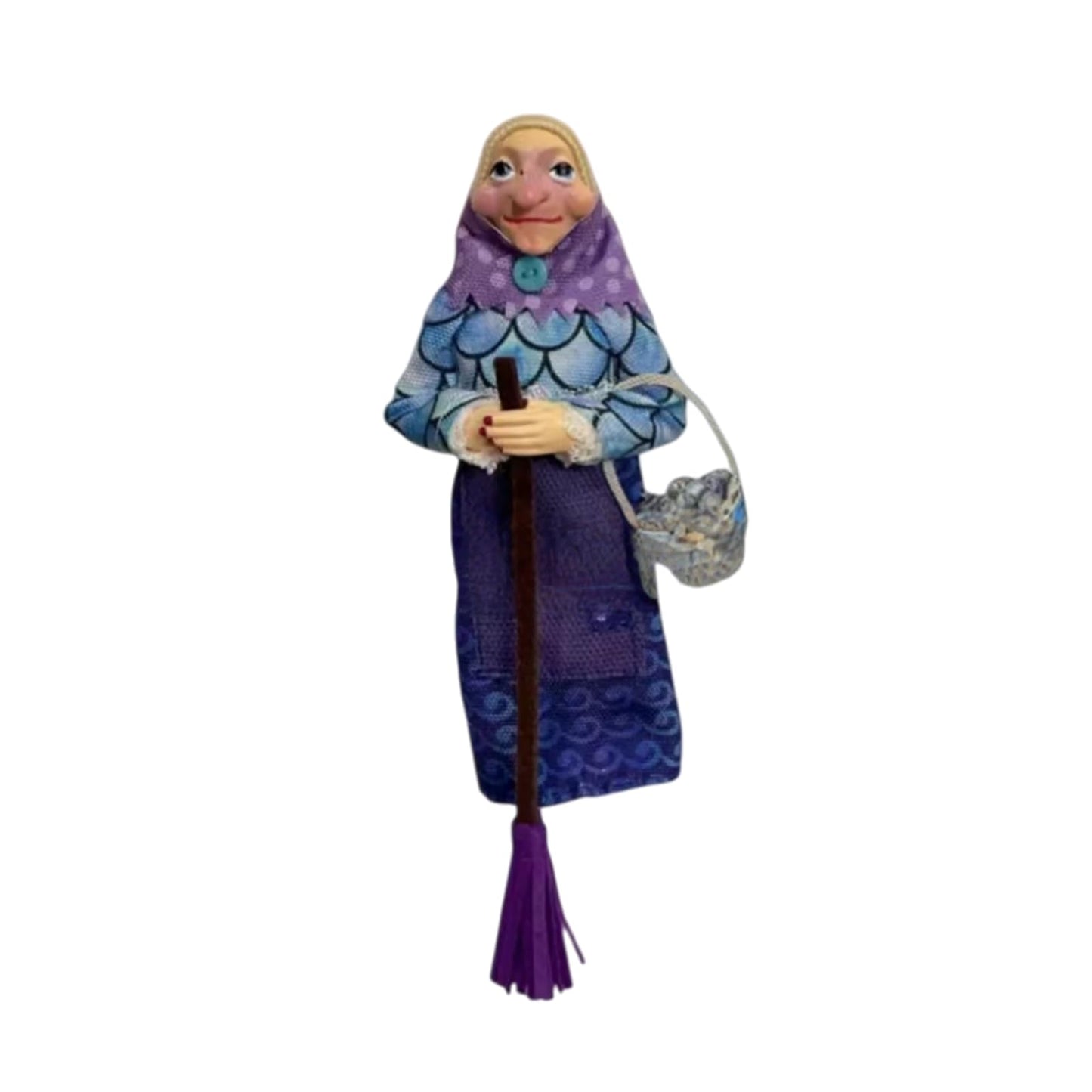 Zimrtvnt Handmade Kitchen Witch Doll-Hanging Witches Doll for Good Luck, Mystic Kitchen Witch Decor, Unique Gift for Cooking Lovers Mom or Friend (C)