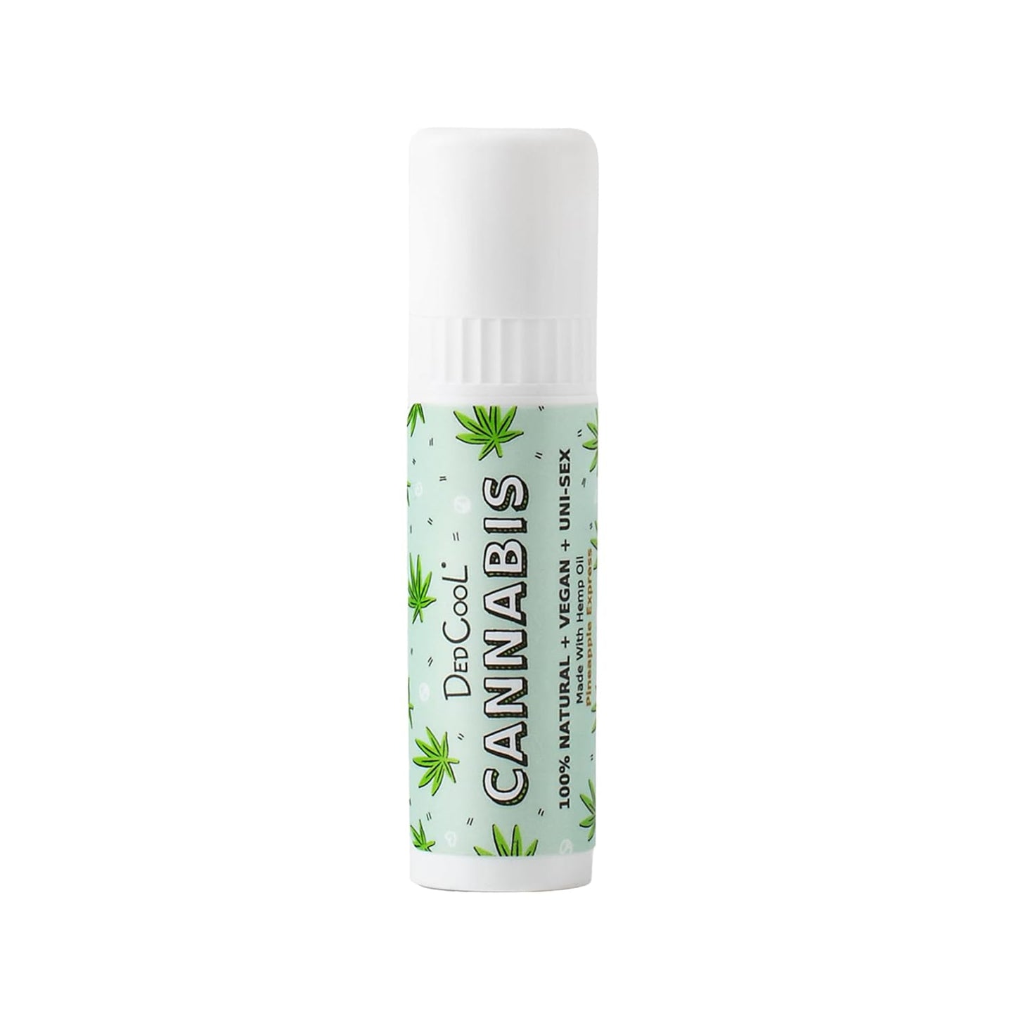 DedCool Lip Balm Stick (Cannabis) Jumbo, Vegan, Flavored, Coconut Oil Lip Balm, Long Lasting, Moisturization, Hydrates Dry & Chapped Lips, Vegan, Natural, Clean, Non-Toxic, Fragrance For All