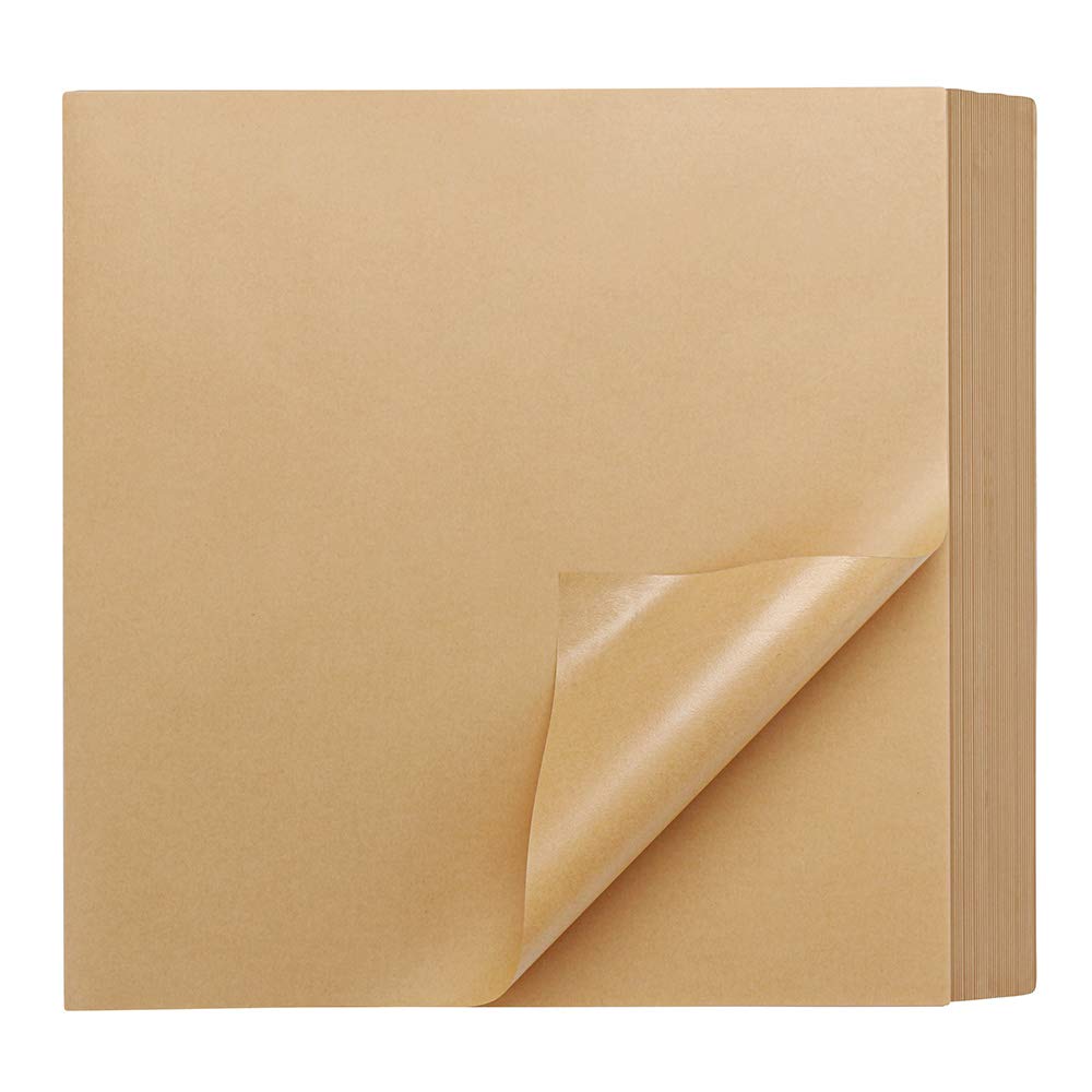 EUSOAR Food Service Butcher Paper, 200 Sheets 11.6" x 11.2" Soap Wrapping Paper, Hamberger Sandwich Wraps, Food Basket Liners, Wrapping Tissue, Square Deli Colored Wax Paper Sheets