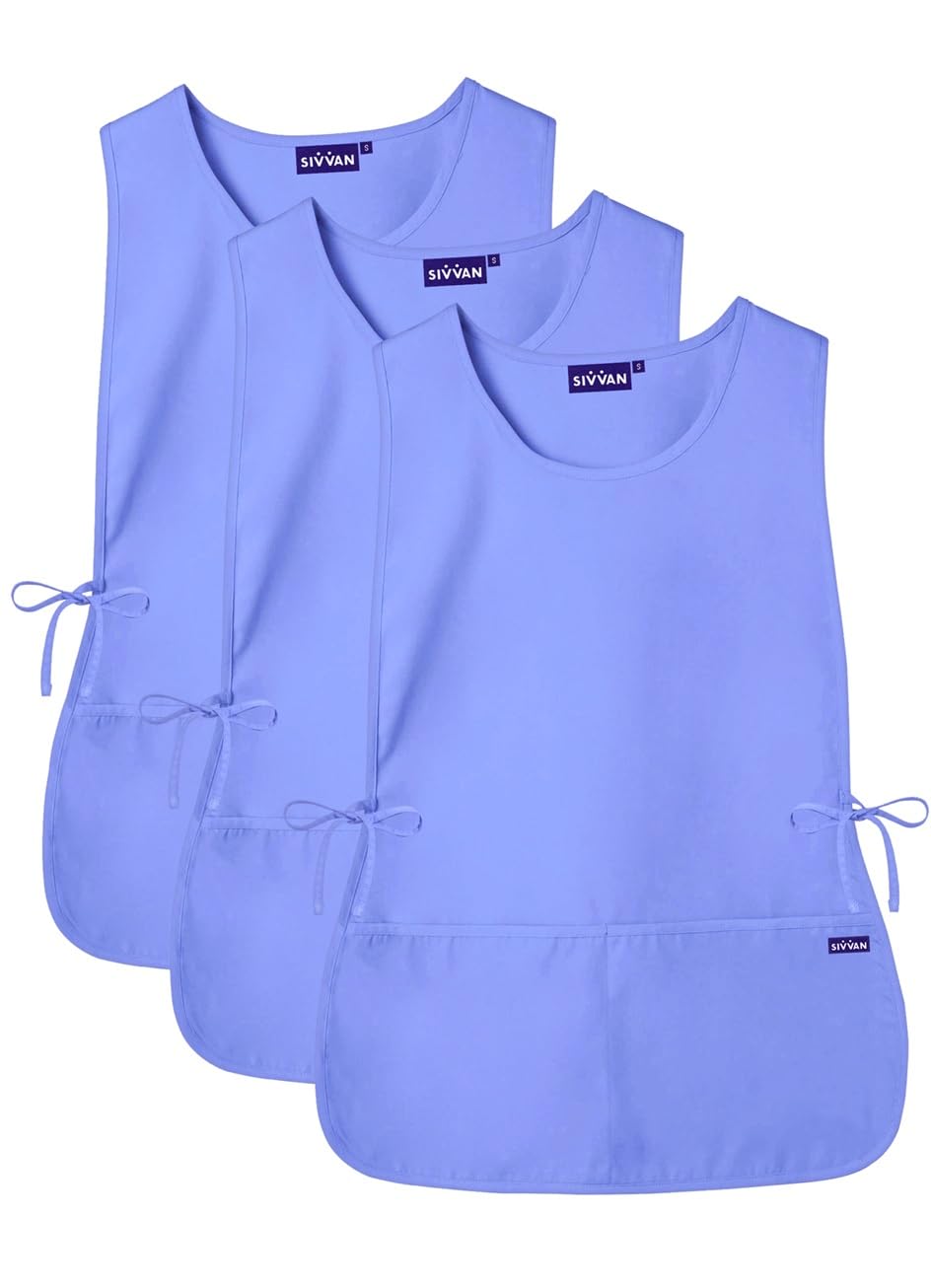 Sivvan Unisex Apron - Cobbler Apron 3-Pack - S87003 - Ceil Blue - R