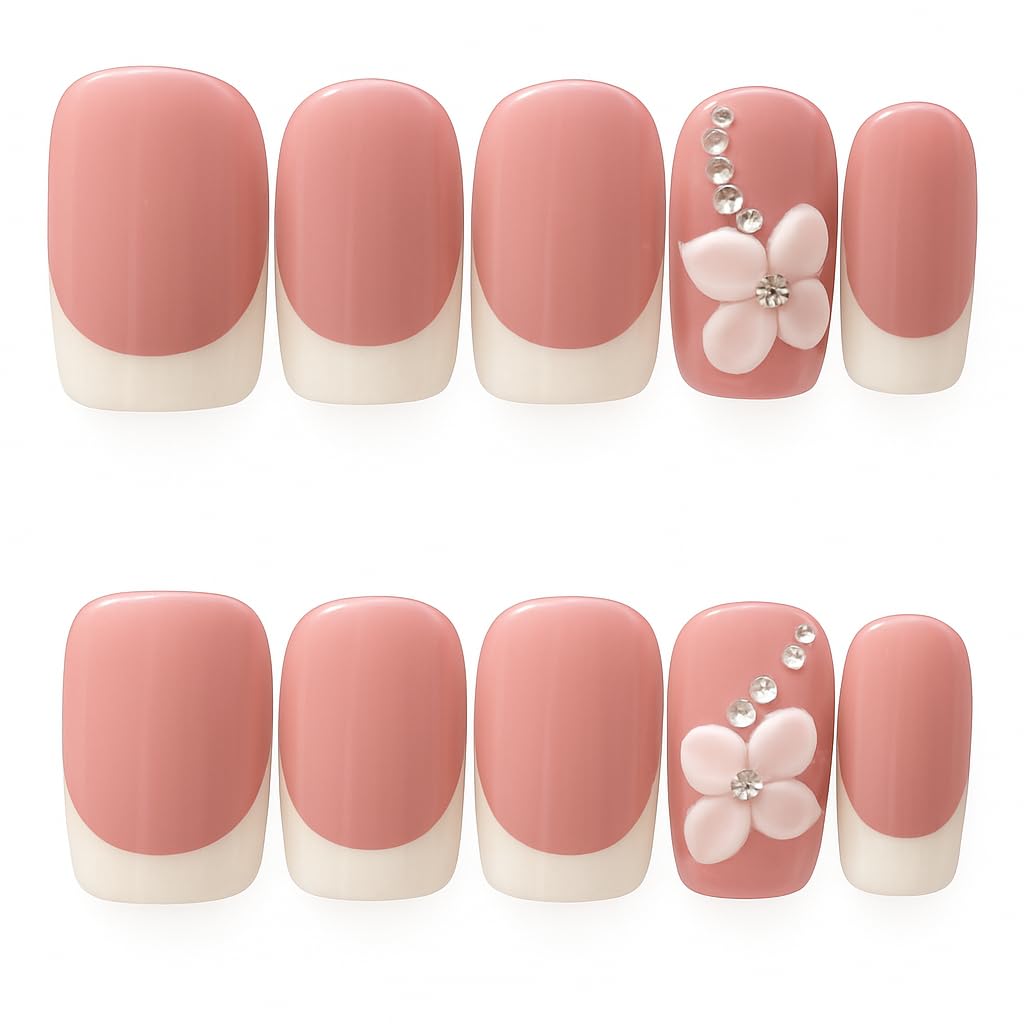 KLAM Studio Nails- Handmade Acrylic Press-On Nails, Reusable, Luxury Salon Quality Finish.