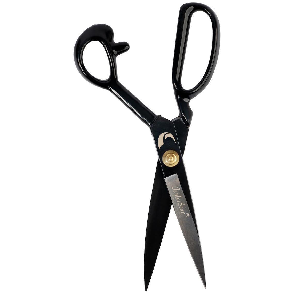 Fabric Scissors 10 Inch Sewing Dressmaking Scissors Professional Razor Sharp for Tailoring Leather Raw Materials - Japan High Carbon Steel Tailor Shears(Right-Handed) (Black-12 inch)