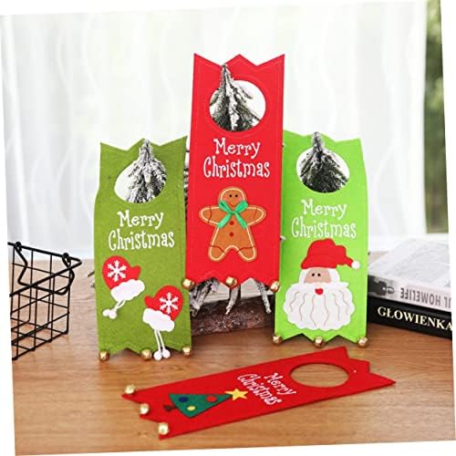 BESTOYARD 1pc Christmas Door Sign Christmas Party Decorations Santa Door Knob Sign Hotel Door Hanger Sign Christmas Doll Ornament Decoration Santa Decor Elder Fireplace Christmas Tree