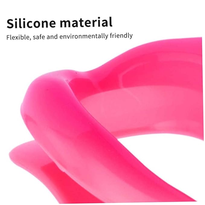 Silicone Lips Exerciser Facial Muscle Tightener Face Lifting Mouth Stretcher Trainer, Mouth Exerciser, Lips Muscle Trainer, Mouth Muscle Tightener, Pink