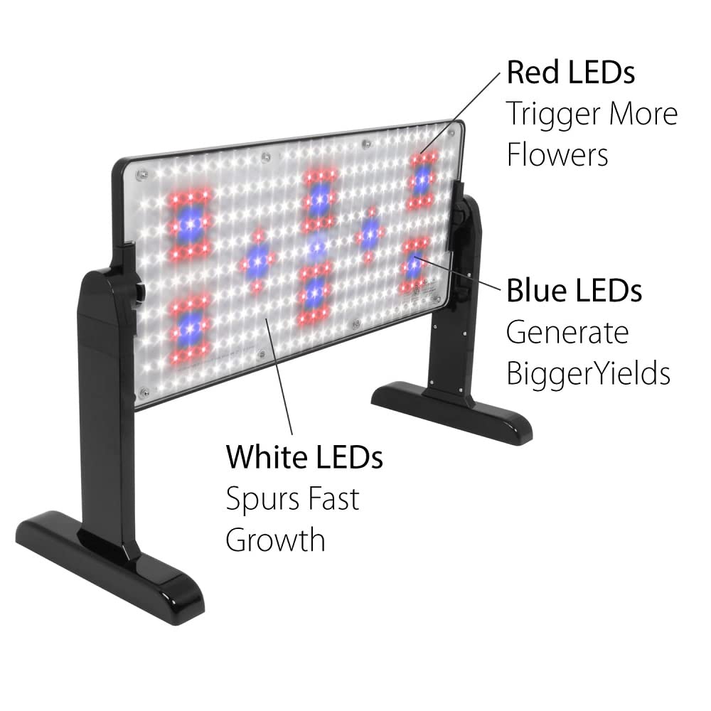 AeroGarden 45W LED Grow Light Panel - Grow Light for Plants, Includes Stand and Hanging Kit