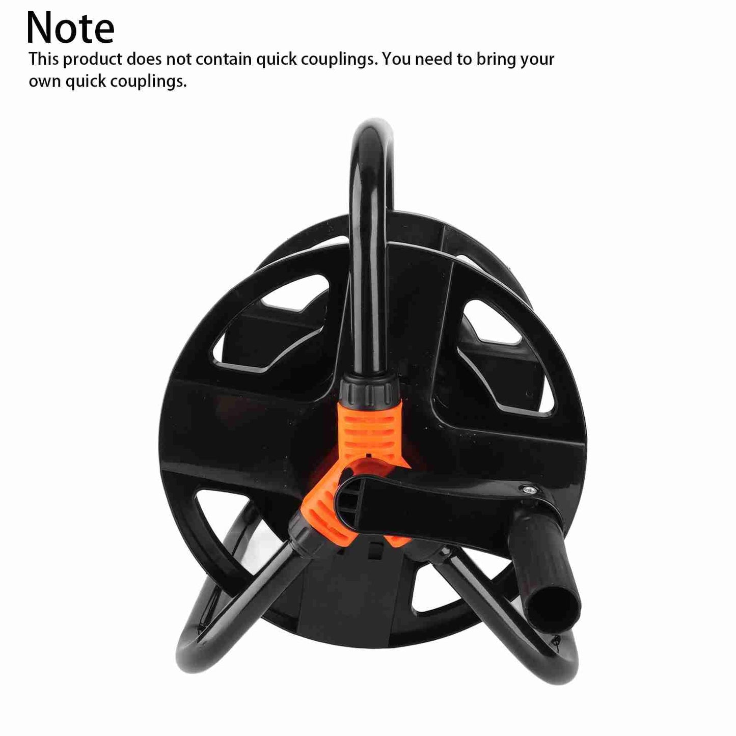 HURRISE ABS Hose Reel with Single Arm, Wall-Mounted Garden Hose Storage Rack for Car Washing & Watering