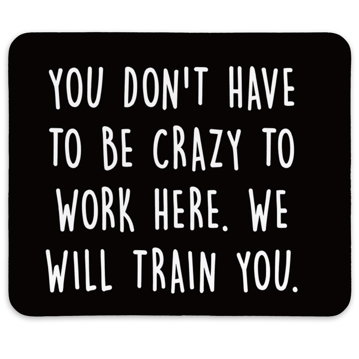 KDHTY Welcome Gifts for New Employees,Funny Employee Mouse Pad,Funny Desk Accessories for Work,Funny Sarcastic Mouse Pad Gift for Gaming Office Laptop,Non-Slip Rubber Base Mousepad 9.5x7.9 inches