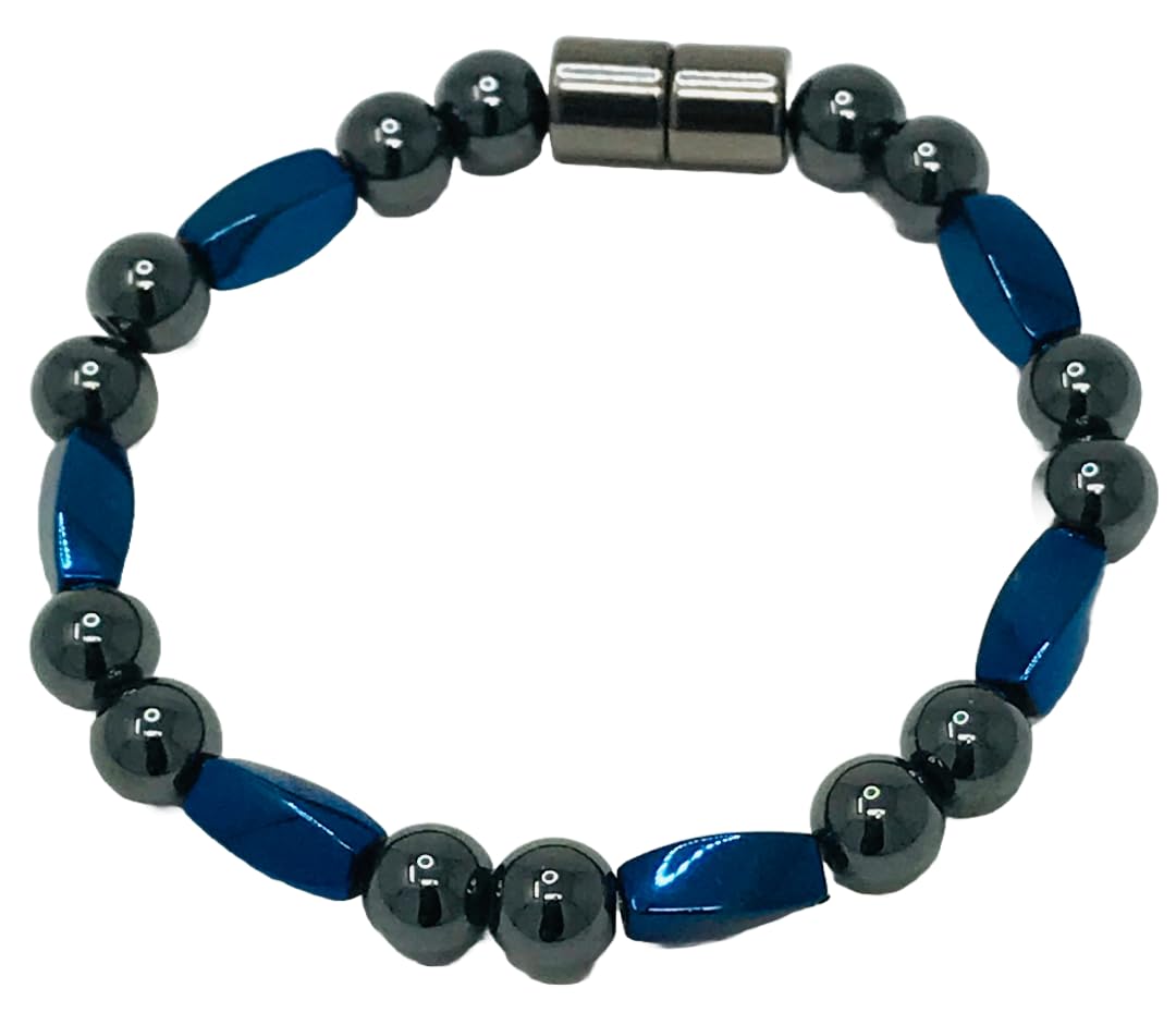 High Power Magnetic Hematite Bracelet (7.5 Inches)