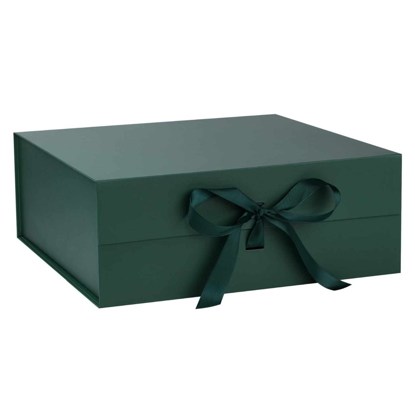 OEMVALATY Green Gift Box,16x16x6 Inches Gift Boxes with Lids for Presents with Magnetic Closure and Ribbon for Wedding,Storage,Birthday