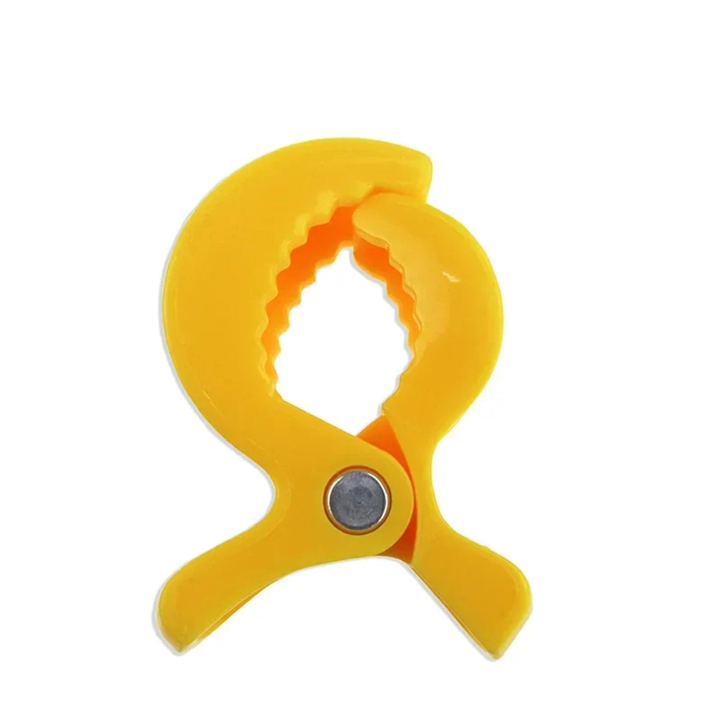 20Pcs Colorful Car Seat Accessories Plastic Pushchair Toy Clip Pram Stroller Peg to Hook Cover Blanket(Yellow)