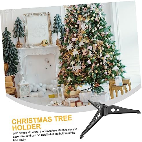 Compact Plastic Christmas Tree Stand Sturdy Xmas Tree Base Support for Christmas Parties Weddings and Outdoor Events and Design Fits Various Pole Items