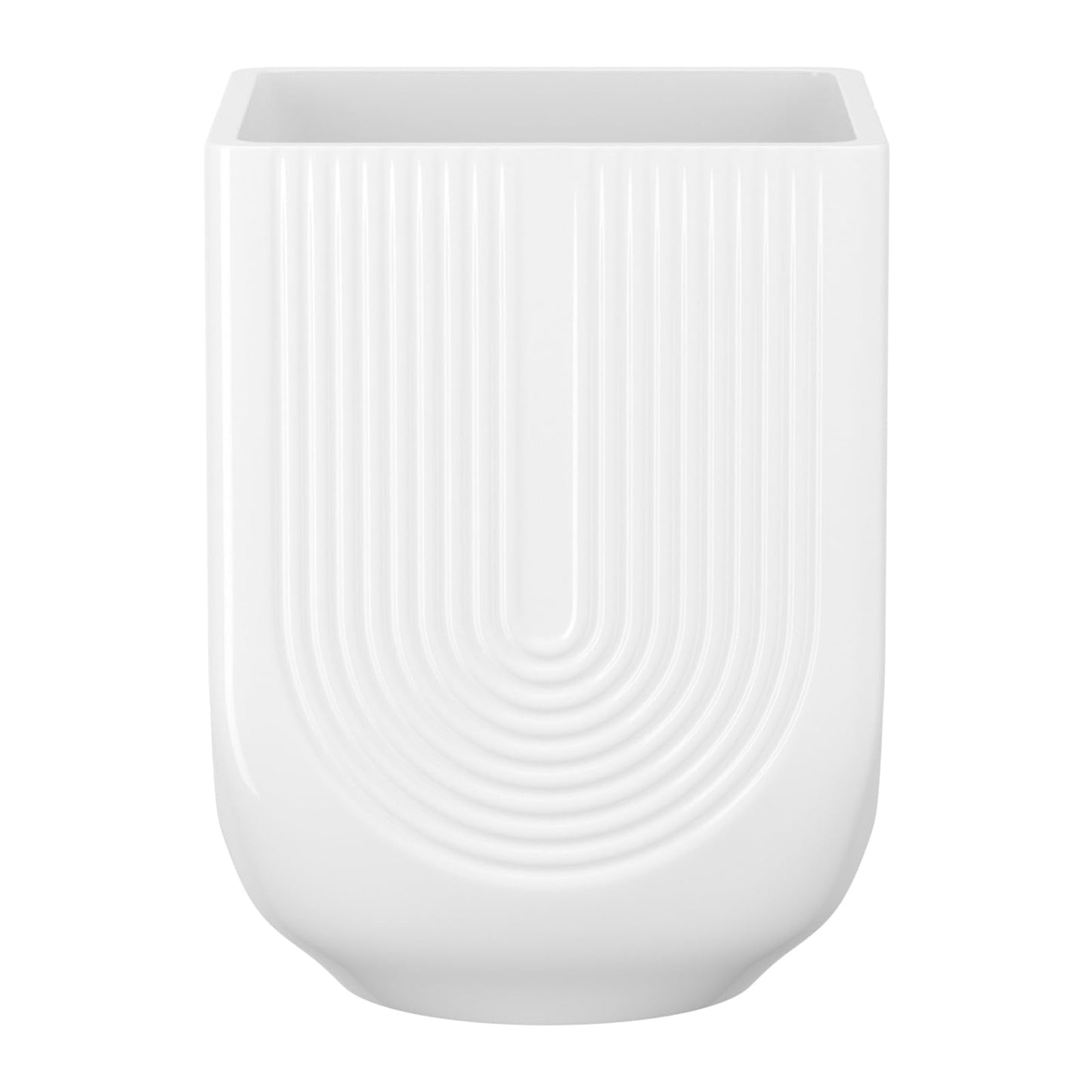 XiHuaer Ceramic Planter, 6 Inch Plant Pot with Drainage Hole, Indoor Outdoor Planter Flower Pots, White Pot for Plants